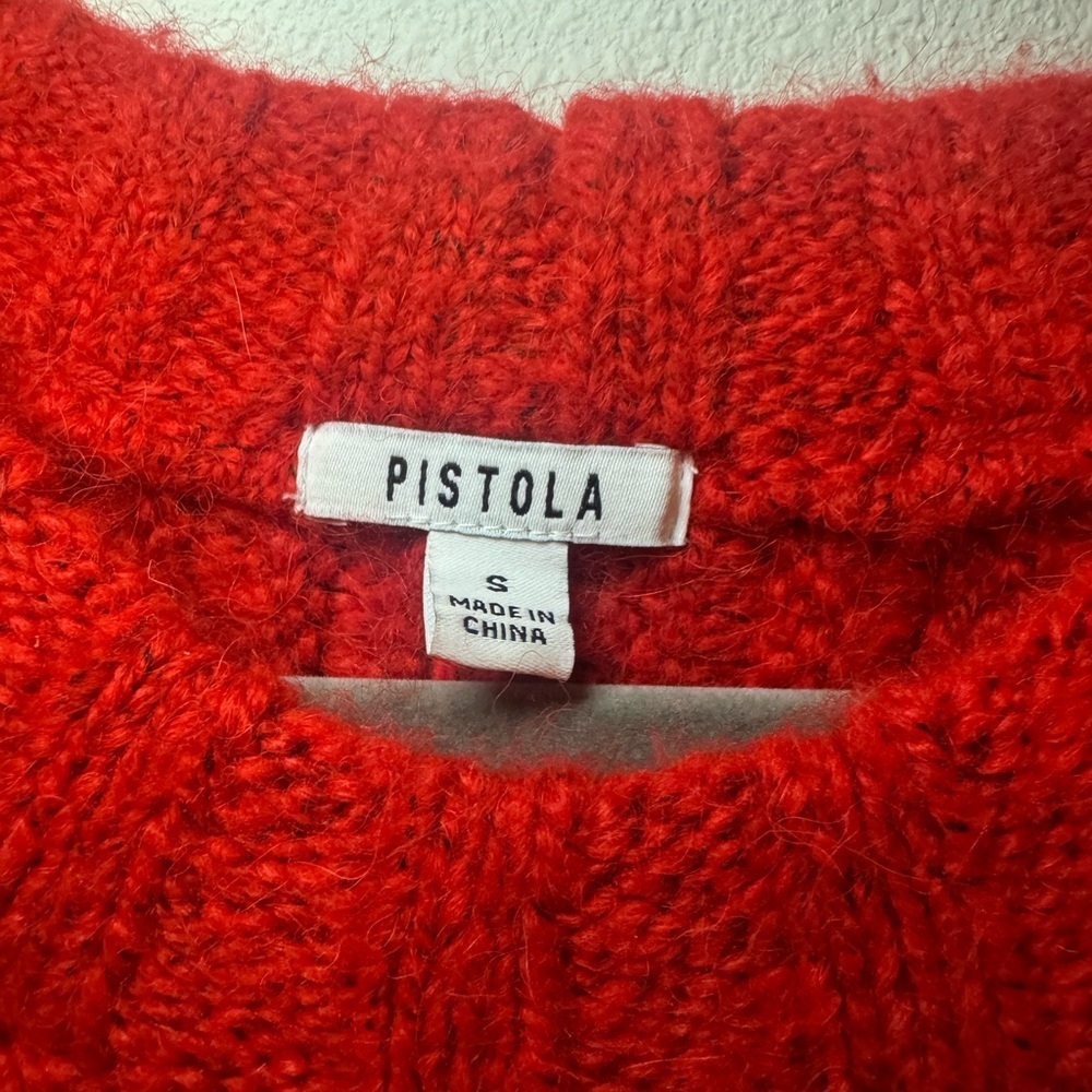 pistola Chunky Red Crewneck Sweater - Picture 4 of 6
